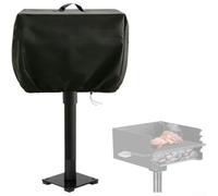 Copertura per barbecue da esterno, antivento, con coulisse, colore: nero | Dimensioni 41 x 41 x 20 cm, tessuto Oxford 210D, rivestimento, adatto per piccole griglie, finitura nera