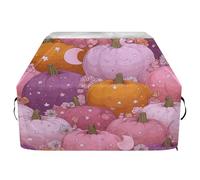 Copertura per barbecue di alta qualità, impermeabile, resistente allo sbiadimento, resistente, adatta per griglie fino a 63 cm di larghezza, motivo zucca, fiore e stella