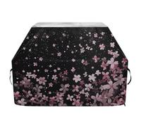 Copertura per barbecue di alta qualità, impermeabile, resistente allo sbiadimento, resistente, adatta per griglie di larghezza fino a 63 cm in fiori di ciliegio che cadono