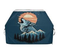 Copertura per barbecue di alta qualità, impermeabile, resistente allo sbiadimento, resistente, adatta per griglie fino a 25 in Wolf Forest