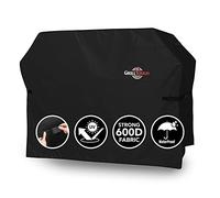 Copertura per barbecue GrillTough Heavy Duty per barbecue da esterno - Impermeabile, resistente alle intemperie, ai raggi UV e allo scolorimento con cinghie regolabili - (183L x 66W x 130H cm)