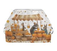 Copertura per barbecue impermeabile di alta qualità, resistente allo sbiadimento, copertura per barbecue resistente, adatta per griglie fino a 63 cm in pile di zucca, vaso di miele, cesto di tessitura