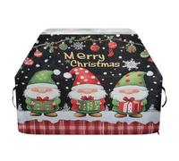 Copertura per barbecue impermeabile di alta qualità, resistente allo sbiadimento, resistente, adatta per griglie fino a 63 cm, con tre simpatici gnomi