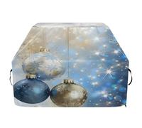 Copertura per barbecue impermeabile di alta qualità, resistente allo sbiadimento, resistente, adatta per griglie fino a 63 cm, con tre ornamenti natalizi