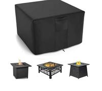 Copertura Per Barbecue Impermeabile - Telo Oxford 420D Anti-UV E Antivento Per Griglia Da Giardino, Cortile E Terrazzo Telo Copertura Per Tavolo Quadrato (Nero 420D,87x87x77cm)