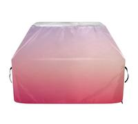 Copertura per barbecue in stile moderno, con sfumatura rossa, 165 cm, impermeabile, resistente, antistrappo, materiale resistente allo sbiadimento, copertura per barbecue con coulisse regolabile per