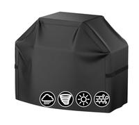Copertura per barbecue, in tessuto Oxford, per barbecue all'aperto, impermeabile, antistrappo, resistente ai raggi UV e allo sbiadimento, copertura per barbecue resistente, grande (145 x 61 x 117 cm)