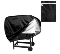 Copertura per barbecue nera PolyGen con custodia per griglie da esterno, antipolvere e protezione, copertura per griglia in PVC 31,5x26x39,4 pollici come accessori per griglia