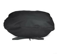 Copertura per barbecue portatile Weber Q1000 Q2000 Q200, impermeabile, resistente, in tessuto Oxford, resistente ai raggi UV e al vento, con cinghie regolabili, colore nero (210D69 x 46 x 33 cm)