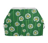 Copertura per barbecue verde erba tarassaco 165 cm impermeabile resistente agli strappi materiale resistente allo sbiadimento copertura per barbecue con coulisse regolabile per polvere vento