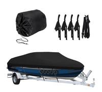 Copertura per barche TARP - Resistente ai raggi UV Oxford copertura in tessuto per barche Runabout & V Hull | Telone di lunga durata per l'uso del mare, impermeabile