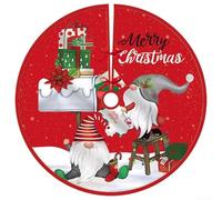 Copertura per base natalizia in tessuto morbido estetico, 90 cm, per creare una bella atmosfera di vacanza a casa (D)