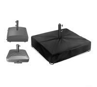 Copertura per base ombrellone in tessuto Oxford 420D, impermeabile e resistente alla polvere, design quadrato personalizzato per proteggere le basi degli ombrelli da esterno dagli elementi (53,3 x