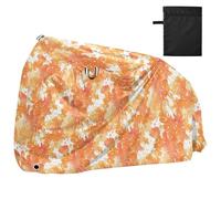 Copertura per bici con fiori color arancione tie dye impermeabile per mountain bike all'aperto