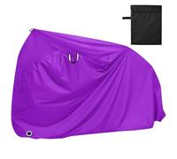 Copertura per bici da esterno in tinta unita viola scuro tinta unita impermeabile con fori di bloccaggio resistente ai raggi UV per interni ed esterni copertura per bici da strada adatta per la