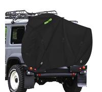 Copertura per bicicletta per 2-3 biciclette, copertura protettiva per camper, portabici posteriore, copertura per bici elettriche, tessuto Oxford 600D antistrappo, nero (Black,210*80*115CM)