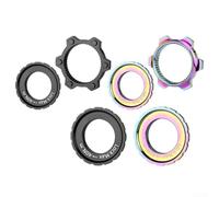 Copertura per blocco centrale in lega di alluminio per freni a disco per biciclette con supporto di montaggio da 44 mm e compatibilità per vari tipi di asse (C)