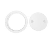 Copertura per Boccaporto per Barche Rotonda Bianca da 8 Pollici Resistente alle Intemperie per Yacht, Piastra di Coperta Antiscivolo in Nylon per Applicazioni Nautiche Interne Ed Esterne