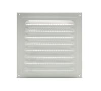 Copertura per bocchetta dell'aria, 250 x 250 mm, in alluminio, copertura quadrata per griglia esterna da parete, rete di ventilazione per condotto di ventilazione (White20cm×20cm)