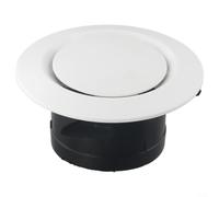 Copertura per bocchetta dell'aria a soffitto in ABS per diffusore d'aria calda, configurazione montabile, consente la distribuzione dell'aria e le prestazioni di riduzione del rumore (100 mm)