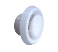 Copertura per bocchetta dell'aria da soffitto in ABS bianco, 10,2 cm | Plastica ABS, finitura bianca, facile da pulire, adatto per condotti da 10,2 cm, montaggio a soffitto o a parete