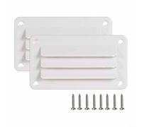 Copertura per bocchetta dell'aria per KIMISS, 2 pezzi, per prese d'aria a soffitto, in plastica ABS, per bagno, ufficio e barca, 35 x 20 x 3,6 cm, colore bianco