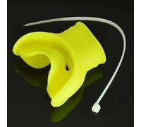 Copertura per bocchino per immersioni subacquee, supporto per regolatore, accessorio in silicone per fissare l'attrezzatura respiratoria (giallo)