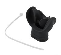 Copertura per bocchino subacqueo, supporto per regolatore, accessorio in silicone per fissare l'attrezzatura respiratoria (nero)