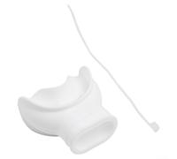 Copertura per bocchino subacqueo, supporto per regolatore, accessorio in silicone per fissare l'attrezzatura respiratoria (bianco)
