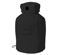 Copertura per bombola del gas da 20Lb, coperchio antipolvere con tessuto Oxford 420D, coperchio del serbatoio del propano per bombole di gas da giardino impermeabile per barbecue all'aperto (Nero)