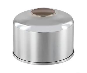 Copertura per bombola del gas da campeggio per serbatoio di propano G2 da 230 g, robusta struttura in ferro per supportare il funzionamento della stufa portatile in aree remote (argento)