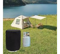 Copertura per bombola del gas per serbatoio di propano da 9,1 kg, con tessuto Oxford 210D impermeabile, parte superiore in polietilene rigido per utilità e coulisse regolabile per mantenere la