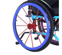 Copertura per bordo della ruota posteriore in silicone, accessori per sedie a rotelle, copertura per cerchioni per sedie a rotelle, copertura protettiva antiscivolo e resistente all'usura per le ruote