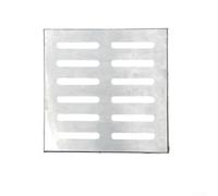 Copertura per botola a doppia fila in acciaio inossidabile 304, favorisce il drenaggio e riduce l'intasamento (250 x 250 x 20 x 2 mm)