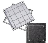 Copertura per botola in acciaio inox resistente per vialetti e marciapiedi | Copertura resistente in acciaio inossidabile per passi carrai e marciapiedi, soluzione durevole per esigenze di fognature e