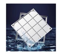 Copertura per botola in acciaio resistente, 30 x 30 cm, design da incasso per fosse settiche e bacini fognari, resistente alla ruggine, facile installazione, soluzione durevole e sicura per sistemi di