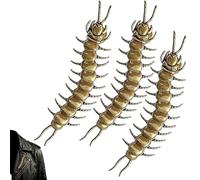 Copertura per bottone centopiedi, in ottone retrò, con clip per decorare camicie, accessorio alla moda per colletto a forma di animale, accessorio unico di ispirazione vintage, per uomini e donne, One