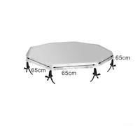 Copertura per box per cani a 8 pannelli, con tessuto resistente alle intemperie per proteggere gli animali domestici dal sole e dalla pioggia (argento)