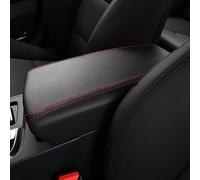 Copertura Per Bracciolo Auto In Microfibra E Pelle, Cuscino Per Centrale Per Hyundai Per Sonata 2015-2019(Red-line)