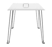 Copertura per braciere 61 x 61 x 61 cm, in acciaio inox, pieghevole | Scudo termico con quattro gambe pieghevoli e maniglia per il trasporto, per giardino, terrazza, campeggio, picnic