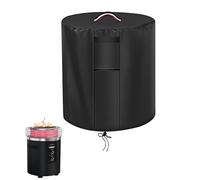 Copertura per braciere Ninja Fireside360,420D resistente per riscaldatore esterno NinjaFireside360, design aderente, copertura per braciere da giardino con manico impermeabile e antivento, 61 x 68,5