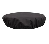 Copertura per braciere per braciere in pietra rotonda da esterno, tessuto Oxford 600D, protezione resistente alle intemperie con bordo elastico, nero (Φ 56 x H4 pollici)