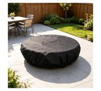 Copertura Per Braciere Rotondo 122 Cm, Impermeabile, Elastico, Antivento | Pioggia, foglie e ruggine? Mai più.(D40*H4inches)