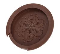 Copertura per Buca per Chitarra Copertura Antipolvere in Silicone per Buca per Chitarra per Ridurre il Rumore per il Chitarrista (BROWN)