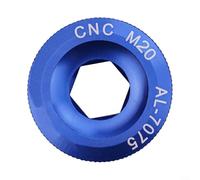 Copertura per bullone di fissaggio della guarnitura in lega di alluminio CNC M19 M20 compatibile con corone cave per PROWHEEL e mountain bike (M20 blu)