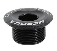 Copertura per bullone di fissaggio della pedivella in lega di alluminio CNC, per bici da strada M19 M20, viti filettate adatte per FC 4500 FC 5600 e guarniture correlate (M19 nero)