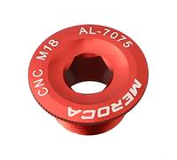 Copertura per bullone di fissaggio della pedivella per bici da strada, M19 M20, viti filettate in lega di alluminio CNC, compatibile con serie M4000 M590 M596 M661 (rosso)
