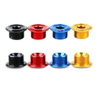 Copertura per bullone di fissaggio pedivella M20 in lega di alluminio per XT, XTR, FSA, ricambio per guarnitura CNC, compatibile con chiave esagonale da 10 mm (20 mm nero)