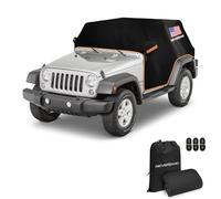 Copertura per cabina Wrangler Jeep Wrangler JKU JLU 4 porte 2007-2024, mezza copertura per auto NEVERLAND impermeabile Oxford con striscia riflettente, copertura per cabina parasole e neve, colore