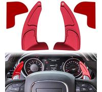 Copertura per cambio su volante per Dodge Challenger Charger Durango RT & Scat Pack 2015-2020, per Jeep Grand Cherokee 2014-2020, accessori decorativi per interni (colore: rosso; 2 pz)